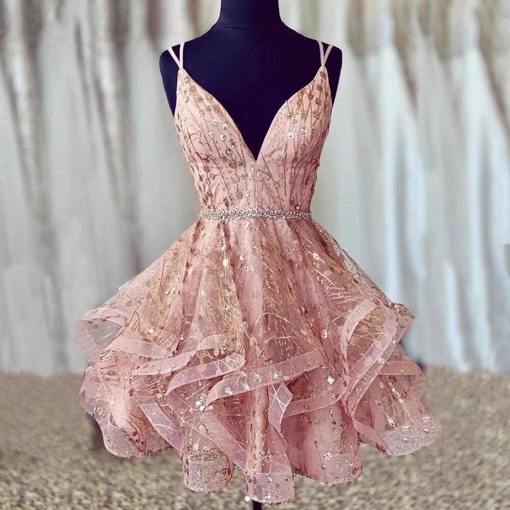Rose Gold Sequin Party Dress! LUCCI LU